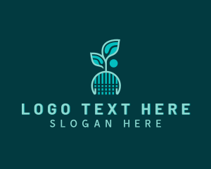 Ecological - Environmental Leaf Biotechnology logo design