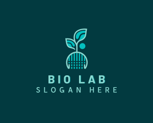 Biology - Environmental Leaf Biotechnology logo design