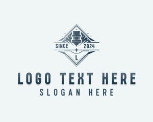 Mechanical - CNC Laser Manufacturing logo design