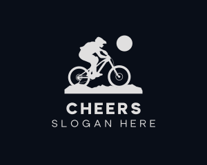 Mountain - Sports Bicycle Cyclist logo design