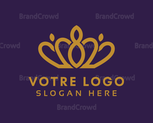 Elegant Tiara Jewel Logo