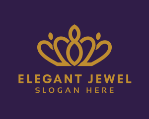 Elegant Tiara Jewel logo design