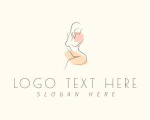 Sexy Nude Woman Logo