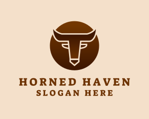 Cow Horn Ranch logo design