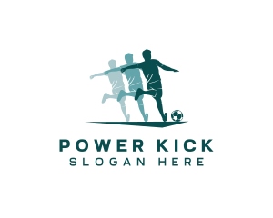 Kick - Soccer Kick Ball League logo design