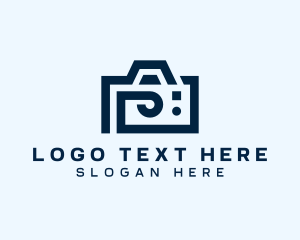 Vlogging - Camera Film Recording logo design