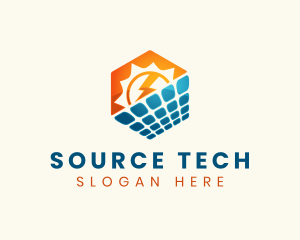 Source - Hexagon Solar Panel Energy logo design
