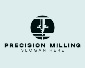 Milling - CNC Laser Machinery logo design