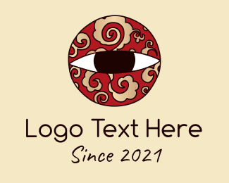Oriental Cloud Eye logo design
