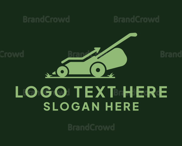 Gardening Lawn Mower Logo