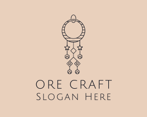 Bohemian Dangling Earring  logo design