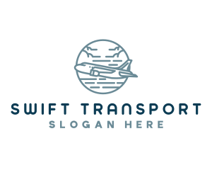 Airline Transportation Travel logo design