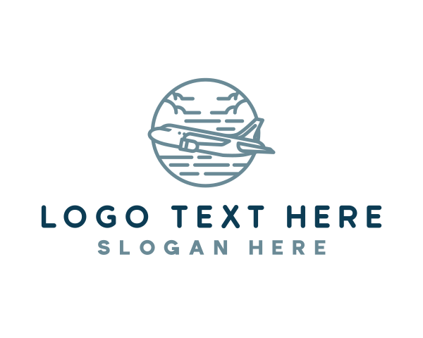 Plane - Airline Transportation Travel logo design