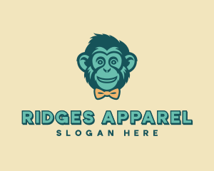 Monkey Bow Tie Fashion logo design