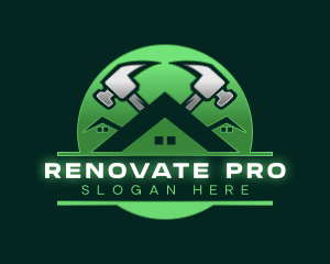 Residential Hammer Remodeling  logo design