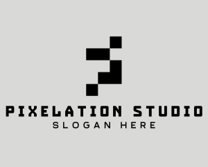 Pixelation - Cyber Tech Pixelation logo design