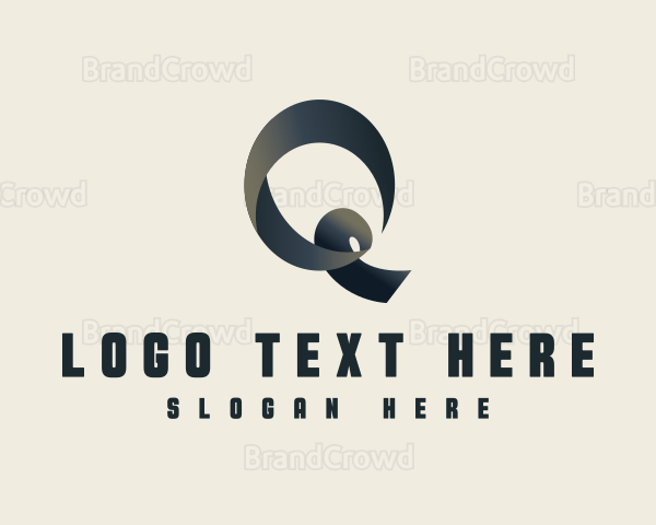 Creative Ribbon Letter Q Logo