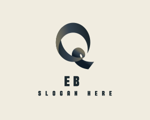Corporate - Creative Gradient Ribbon Letter Q logo design
