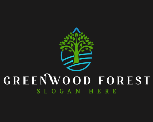 Tree Forest Plant logo design