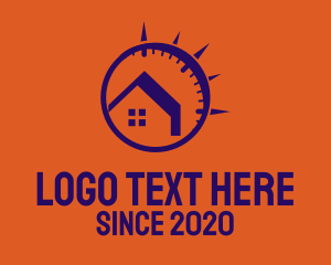 Clock - Time House Realty logo design