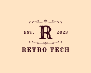 Western Retro Boutique logo design