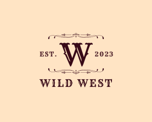 Vintage Western Retro Boutique logo design