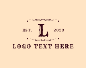 West - Vintage Western Retro Boutique logo design