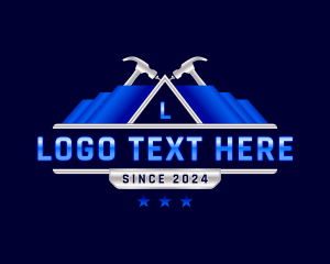 Refurbish - Carpentry Roofing Hammer logo design