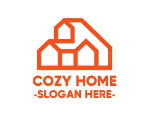House - Orange Hill House logo design