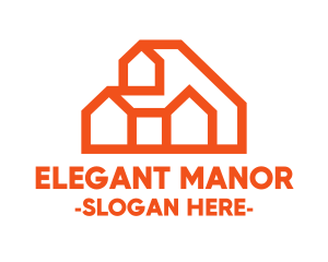 Manor - Orange Hill House logo design