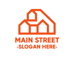 Town - Orange Hill House logo design