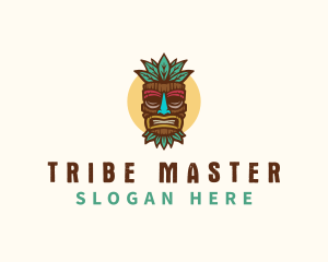 Cultural Tribal Mask logo design