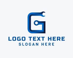 Repair Shop - Maintenance Tool Letter G logo design