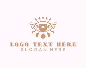 Bohemian - Mystical Moon Eye logo design