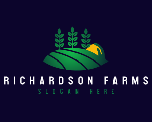 Crop Field Farm logo design