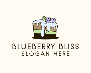 Blueberry Frosting Cake logo design