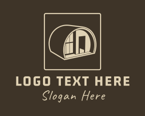House Hunting - House Cabin Builder logo design