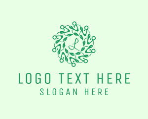 Farming - Eco Natural Organic Leaf logo design