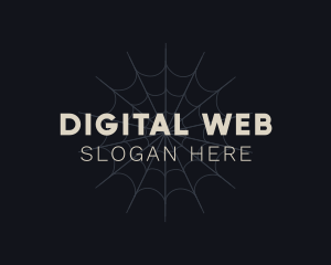 Web - Halloween Spider Web logo design