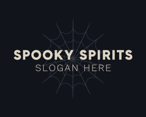 Halloween Spider Web logo design