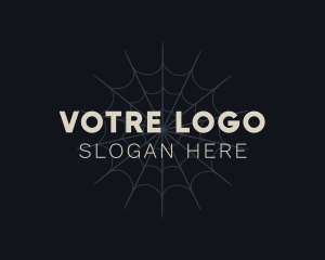 Streamer - Halloween Spider Web logo design