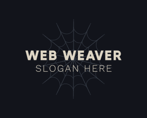 Halloween Spider Web logo design