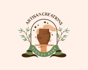 Handmade Artisan Pottery logo design