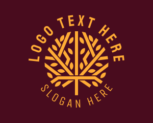 Vegan - Golden Tree Landscaping logo design