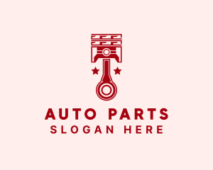 Red Piston Repair logo design