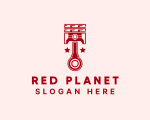 Red Piston Repair logo design