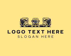 Trailer - Logistics Fleet Vehicle logo design