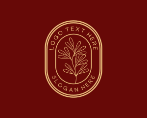 Herbal - Luxury Organic Leaf Plant logo design