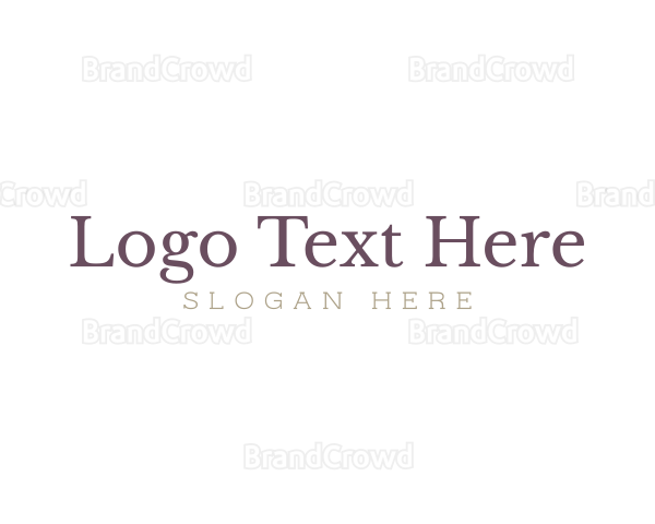 Upscale Minimalist Brand Logo
