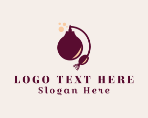 Deluxe - Scent Perfume Bottle logo design